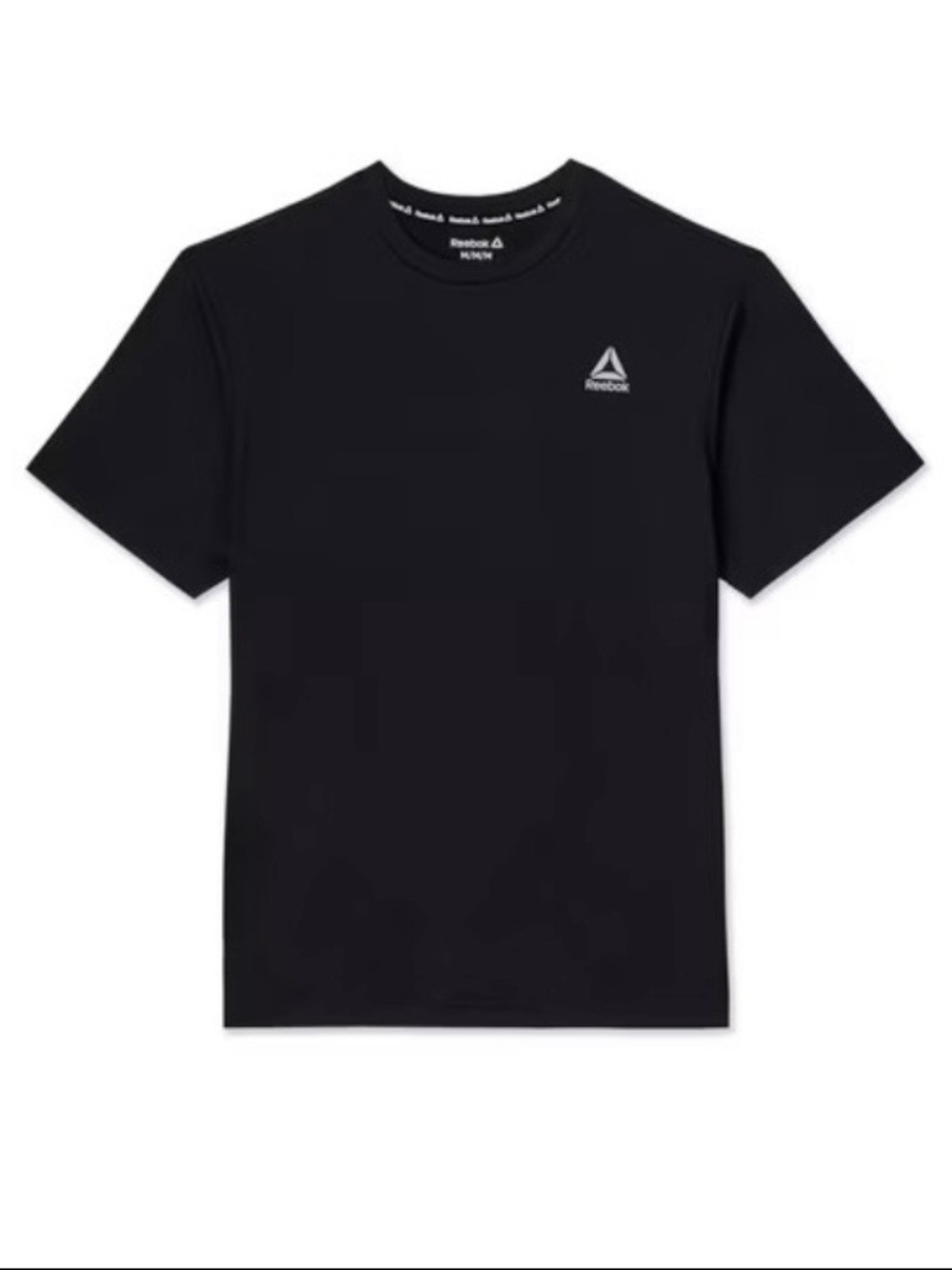 Reebok Black Short Sleeve Logo Tee
